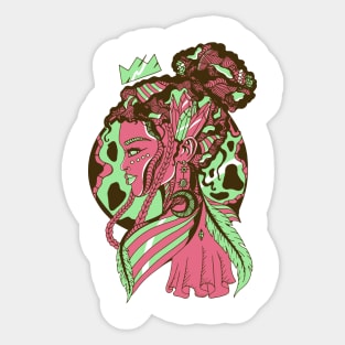 Pink Mint Beauty Queen Sticker